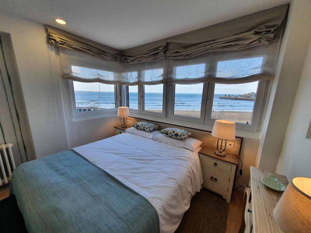 Playa 12 - El Lujo De Estar En 1ª Linea De Playa - Vut-4043-As Apartman Gijón Kültér fotó